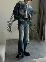 ASCLO Garment Ding Denim Pants (727)