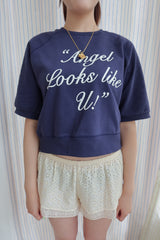 "Angel looks like u!" summer sweatshirts [navy]