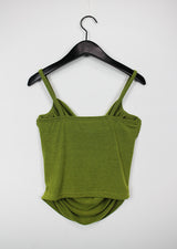 ドレープドシャーリングスリーブレス / Draped Shirring Sleeveless (4color)