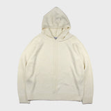 MINIMAL RAGLAN KNIT HOODIE (IVORY) (6675324338294)