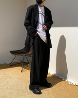 レイヤード ハーフ リング Tシャツ / TN Layered Half Ring T-shirt (3 colors)