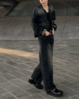 MG727 Garment Dining Denim Pants (3 colors)