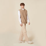 ROUND NECK KNIT VEST_MOCHA (6610804965494)
