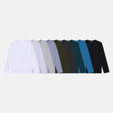 LMN オールデイプランニング コットン長袖Tシャツ（10色）