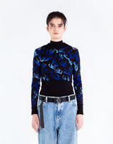 "psln" メッシュトップ クロッププルオーバー / "psln" mesh top crop-pullover (4437321351286)
