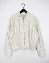 ピンタック レザージャケット / Pintuck Leather Jacket (2color)