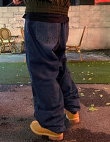 ウォッシングポイントワイドデニムパンツ / Washing point wide denim pants