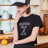 フラワークロップ半袖Tシャツ