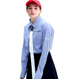 リムーバブルストラップクロップシャツ/[UNISEX] Removable Strap Cropped Shirt (STRIPE)