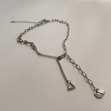 ユニーク2ウェイヘックスボールドチェーンネックレス/hacx Unique Two-Way Hex Bold Chain Necklace