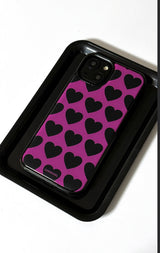 ブラックハートiPhoneケース/black heart case