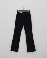 no.740 ピーチブラッシュブーツカットパンツ/no.740 Peach brushed black bootcut pants