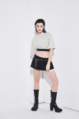 COSY BANDING CROPPED T-SHIRT (6690639085686)