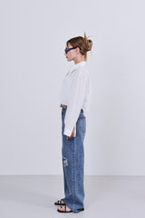 クロップシャツ / crease crop shirts