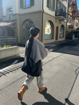 Vevey loose big button knitwear