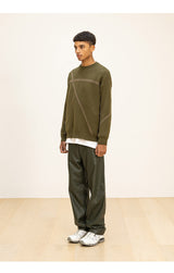 ラムスキンカーブラインパンツ/LAMSKIN CURVED LINE PANTS