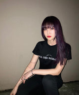 KILL THE ROMANCE T-SHIRT PIGMENT BLACK(WOMAN)