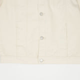 オーバーフィットアイボリーデニムジャケット/ OVER FIT IVORY DENIM JACKET [6679]