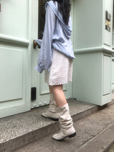 Layered Punching Mini Dress