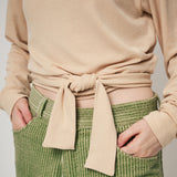RIBBON TAIL LONG SLEEVE, BUTTER