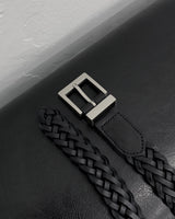 ザネクスト25mmモノグラムメッシュレザーベルト / THE NEXT 25mm Monogram Mesh Leather Belt