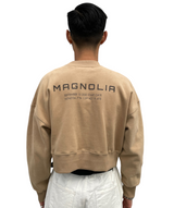 プリントクロップドスウェット/Print Cropped Sweat-BEIGE