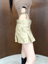 コーティングミニプリーツスカート / 939. Coating mini pleats skirt (2color)