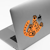 TUMBLING TIGER BIG REMOVABLE STICKER (6538523213942)