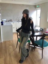 Reese boot-cut denim pants