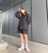 ベーシックロゴワイドブレーカー/22SS BASIC LOGO WIND BREAKER BLACK