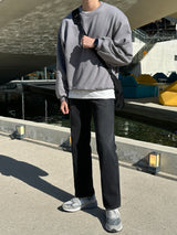 LMN ジェフワイドジーンズ / LMN Jeff Black Wide Jeans (black)