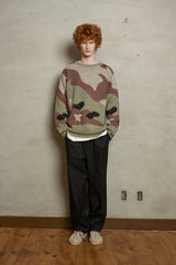 BRUSHED CAMO KNIT