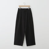 LMN Two-Tuck Half-Bend Cotton Pants (9 colors)