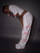 リボン ジョガーパンツ / Ribbon Jogger Pants (Pink)