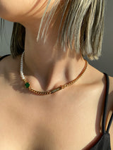 HALF ROUND PEARL CHOKER (6593881505910)