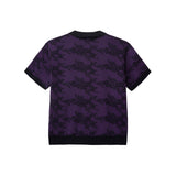 ボミングニットポロ / Bombing Knit Polo - Dark Purple / Black