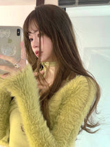 Green Cardigan Top Set (6686020272246)