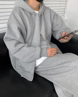 90'sキューブラムナッピング2WAYフードジップアップ / 90's Cube Lamb Napping Two-Way Hood Zip-Up (5 colors)