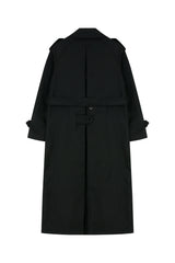  Throat Latch Trench Coat _ Black