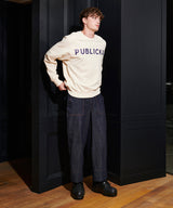 [UNISEX]PUBLICKA LOGO SWEATSHIRT_IVORY (6636722782326)