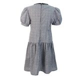 Bonita flower check dress (6657246920822)