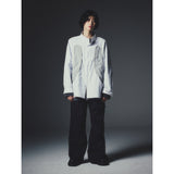 レクシオンカーブドジップオーバーシャツ / REXION CURVED ZIP-OVER SHIRT_WH