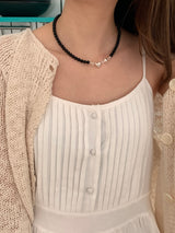 ノッティングオニックスネックレス / [925silver] Notting onyx Necklace