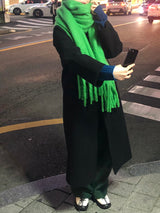 Guryane long balmaccan coat