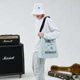 スラブバイオウォッシングキャンバスバッグ / SLUB BIO-WASHING CANVAS BAG-SKY