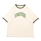 Younger Song × VIVASTUDIO Collaboration Ringer College Logo Tee