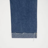 ストレートフィットロールアップエンブロイダリーデニムパンツ / STRAIGHT FIT ROLL UP EMBROIDERY DENIM PANTS [6863]