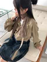 オンベビンテージシースルーレーススカーフ