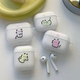 グリーン - カラフルドンドンゴヤン AirPods ケース_マット