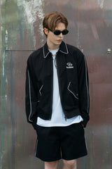 PIPING BLOUSON SET - PANTS (BLACK)